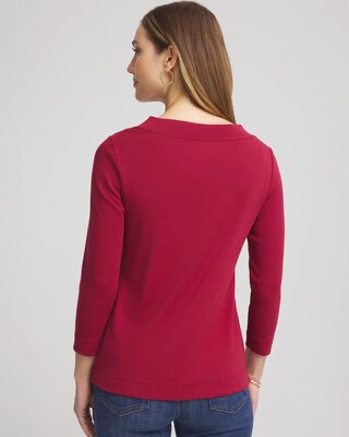 Pima Cotton 3/4 Sleeve Tee | Chico's